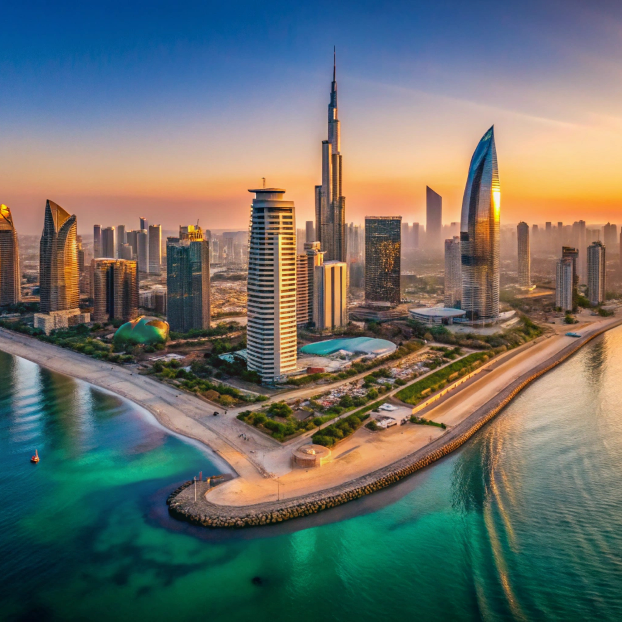 modern office building UAE skyline